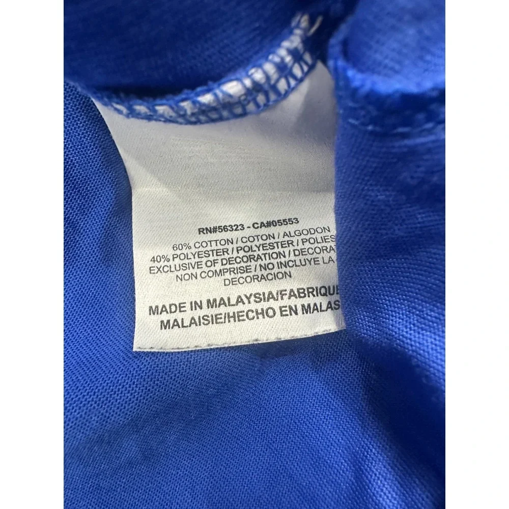 Nike Elite Dri-Fit T-Shirt Mens 3XL Blue Graphic Cotton Short Sleeve Casual